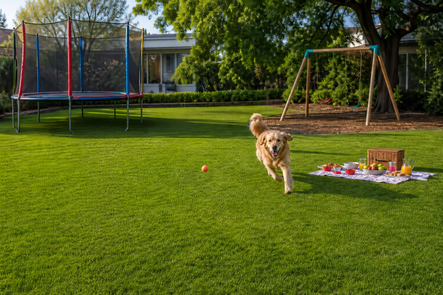 Creating a Kid-Friendly and Pet-Friendly Turf Lawn