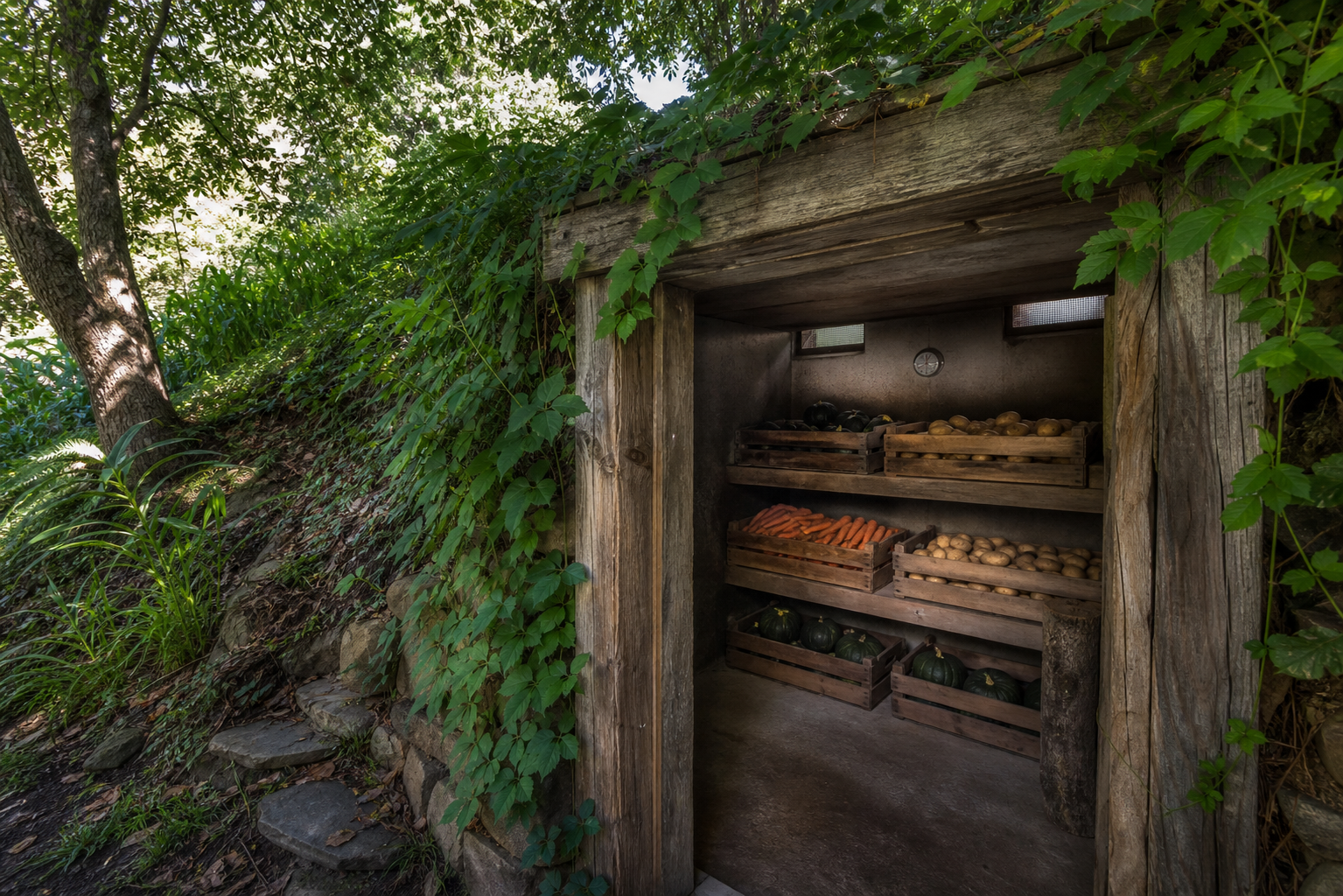 How to Build a Root Cellar for Your SEQ Garden Harvest