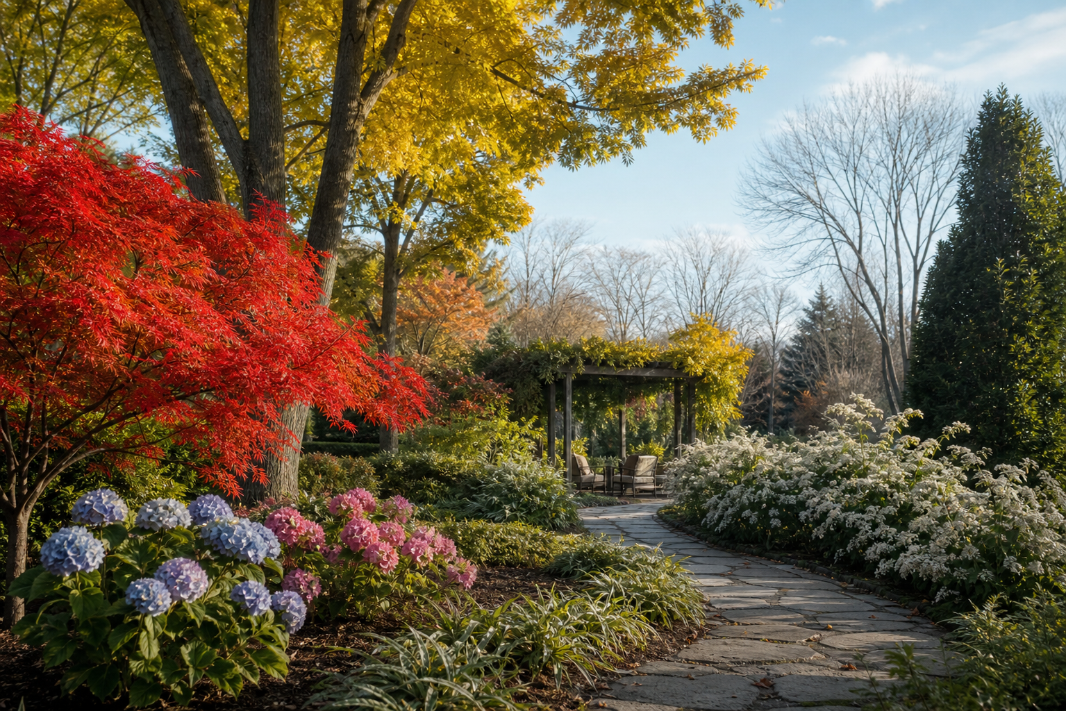 Designing a Garden with Deciduous Plants in Mind