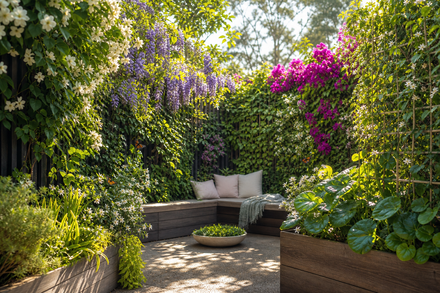 Growing Creeper Plants in Small SEQ Gardens: Vertical Gardening Tips